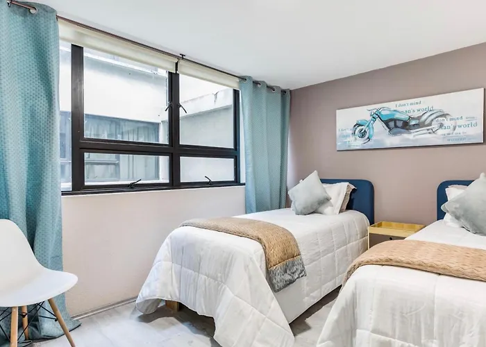 Apartment Cozy Roma Norte Flat - Parking- Wifi - Sleeps 6 *